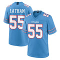 Kooe T.Titans #55 JC Latham Player Light Blue 2026 Game Home Stitched Jerseys