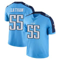 Kooe T.Titans #55 JC Latham Player Light Blue Limited Color Rush Home Game Stitched Jerseys