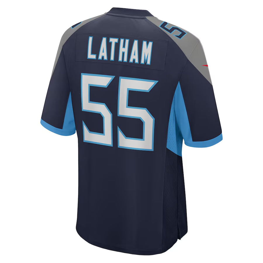 Kooe T.Titans #55 JC Latham Player Navy Home Game Stitched Jerseys