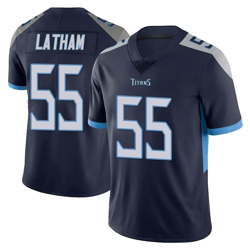 Kooe T.Titans #55 JC Latham Player Navy Limited Vapor Untouchable Home Game Stitched Jerseys