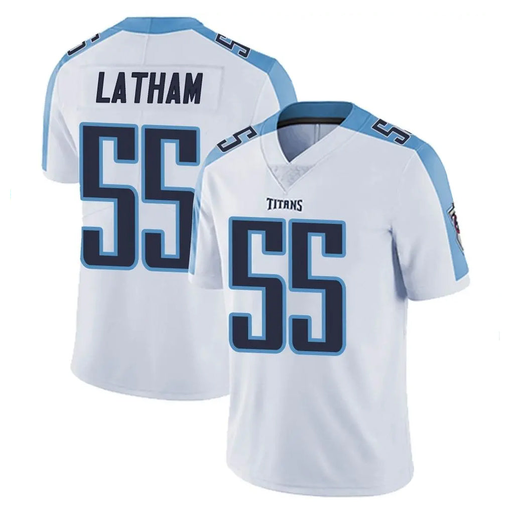 Kooe T.Titans #55 JC Latham Player White Limited Vapor Untouchable Home Game Stitched Jerseys
