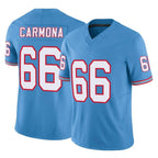 Kooe T.Titans #66 Fernando Carmona Jr. Player Light Blue Limited Vapor F.U.S.E. Home Game Stitched Jerseys