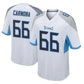 Kooe T.Titans #66 Fernando Carmona Jr. Player White Home Game Stitched Jerseys
