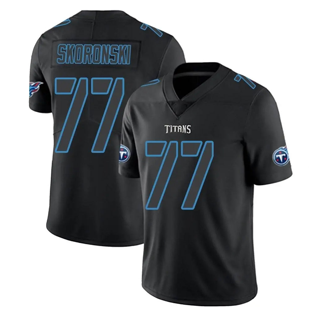 Kooe T.Titans #77 Peter Skoronski Player Black Impact Limited Home Game Stitched Jerseys