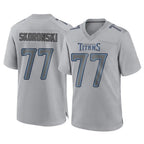 Kooe T.Titans #77 Peter Skoronski Player Gray Atmosphere Fashion Home Game Stitched Jerseys