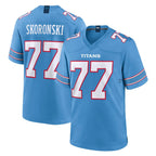 Kooe T.Titans #77 Peter Skoronski Player Light Blue 2026 Game Home Stitched Jerseys