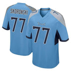 Kooe T.Titans #77 Peter Skoronski Player Light Blue Home Game Stitched Jerseys