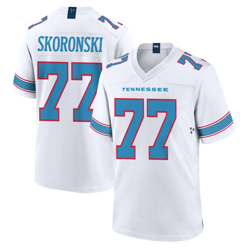 Kooe T.Titans #77 Peter Skoronski Player White 2026 Game Home Stitched Jerseys