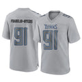 Kooe T.Titans #91 John Franklin-Myers Player Gray Atmosphere Fashion Home Game Stitched Jerseys