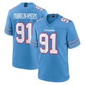 Kooe T.Titans #91 John Franklin-Myers Player Light Blue 2026 Game Home Stitched Jerseys