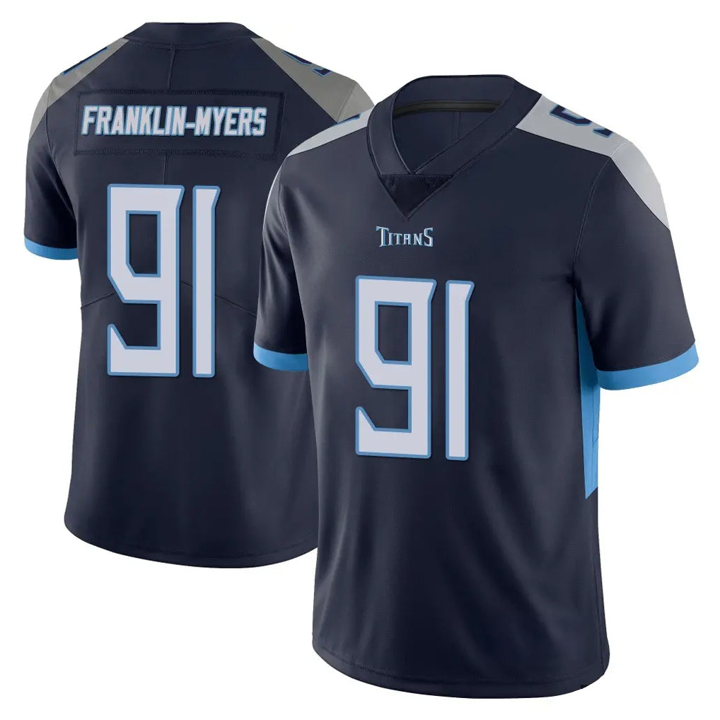 Kooe T.Titans #91 John Franklin-Myers Player Navy Limited Vapor Untouchable Home Game Stitched Jerseys