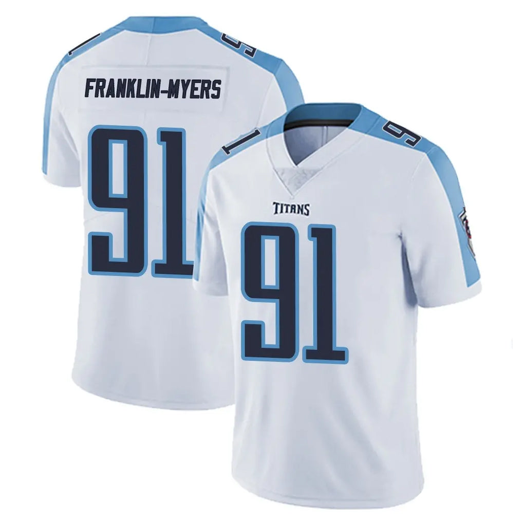 Kooe T.Titans #91 John Franklin-Myers Player White Limited Vapor Untouchable Home Game Stitched Jerseys
