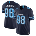 Kooe T.Titans #98 Jeffery Simmons Navy 2026 Rivalries Collection Limited Stitched Jerseys
