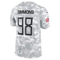 Kooe T.Titans #98 Jeffery Simmons Player Arctic Camo Salute To Service Limited Stitched Jerseys