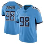 Kooe T.Titans #98 Jeffery Simmons Player Light Blue Limited Vapor Untouchable Home Game Stitched Jerseys