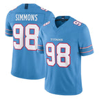 Kooe T.Titans #98 Jeffery Simmons Player Light Blue Team Vapor F.U.S.E. Limited Home Game Stitched Jerseys
