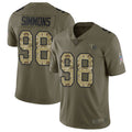 Kooe T.Titans #98 Jeffery Simmons Player Olive Salute To Service Limited Stitched Jerseys