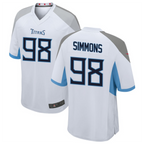 Kooe T.Titans #98 Jeffery Simmons White Player Game American Stitched Stitched Jerseys