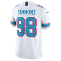 Kooe T.Titans #98 Jeffery Simmons White Vapor F.U.S.E. Stitched Limited Jerseys