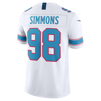 Kooe T.Titans #98 Jeffery Simmons White Vapor F.U.S.E. Stitched Limited Jerseys