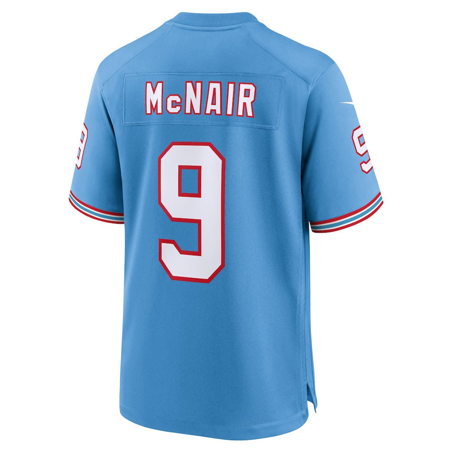 Kooe T.Titans #9 Steve McNair Player Light Blue Throwback Alternate Game Stitched Jerseys
