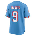 Kooe T.Titans #9 Steve McNair Player Light Blue Throwback Alternate Game Stitched Jerseys