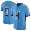 Kooe T.Titans #9 Steve McNair Player Light Blue Vapor Limited Stitched Jerseys