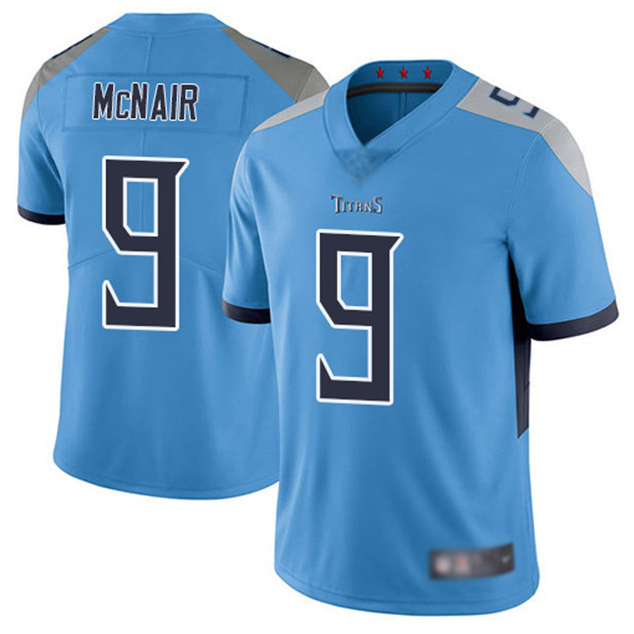 Kooe T.Titans #9 Steve McNair Player Light Blue Vapor Limited Stitched Jerseys