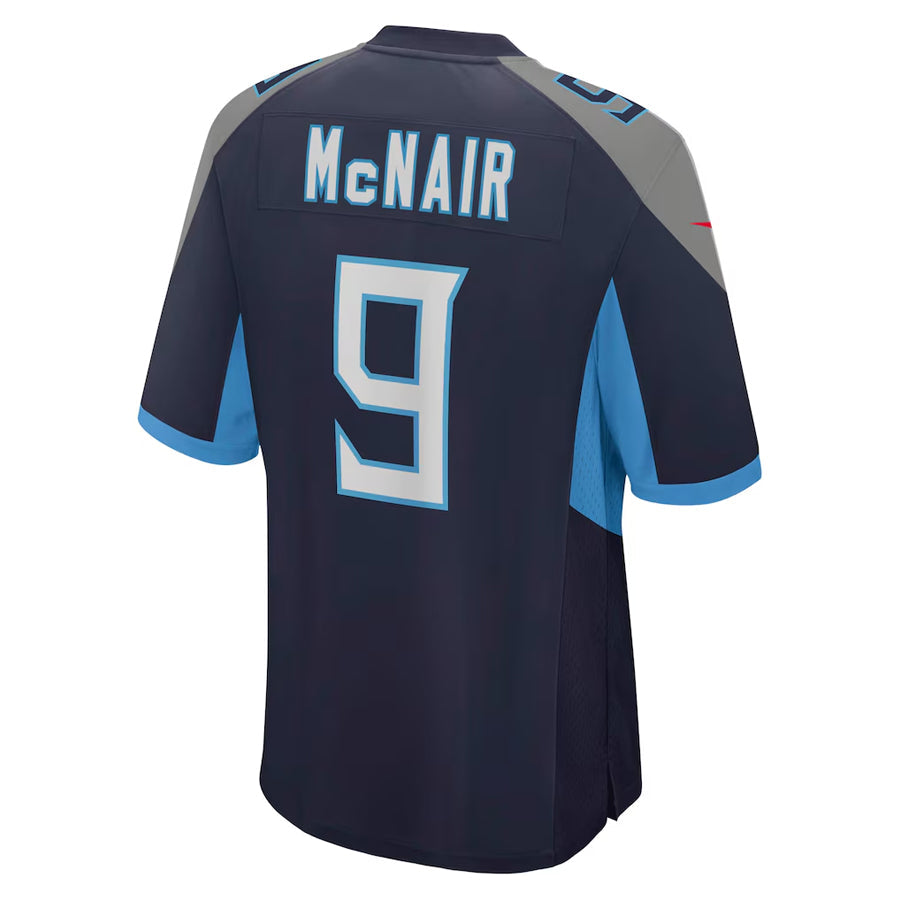 Kooe T.Titans #9 Steve McNair Player Navy Home Game Stitched Jerseys