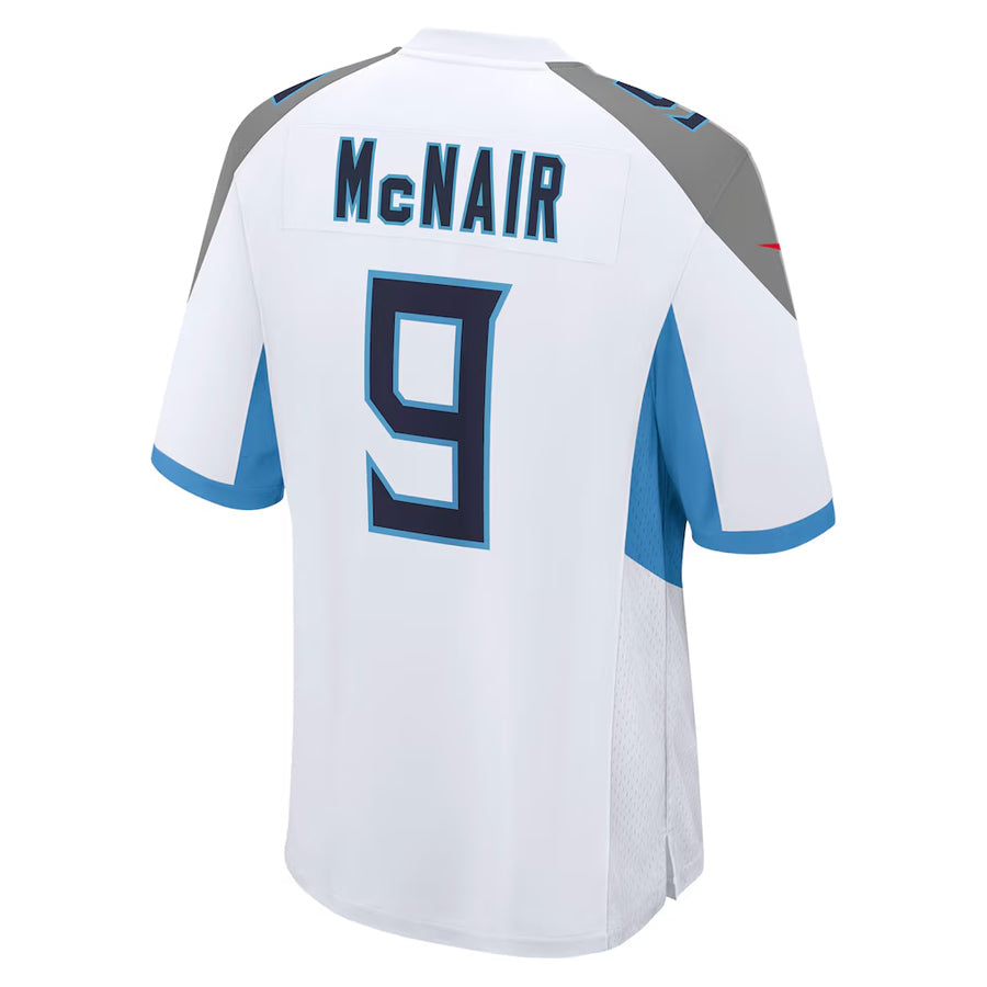 Kooe T.Titans #9 Steve McNair Player White Home Game Stitched Jerseys