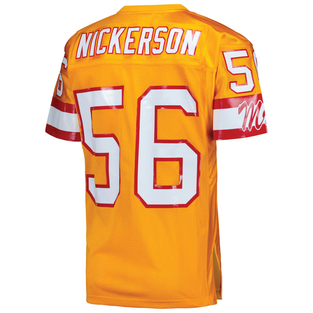 Kooe TB.Buccaneers 1993 #56 Hardy Nickerson Mitchell & Ness Orange Authentic Throwback Retired Player Jersey