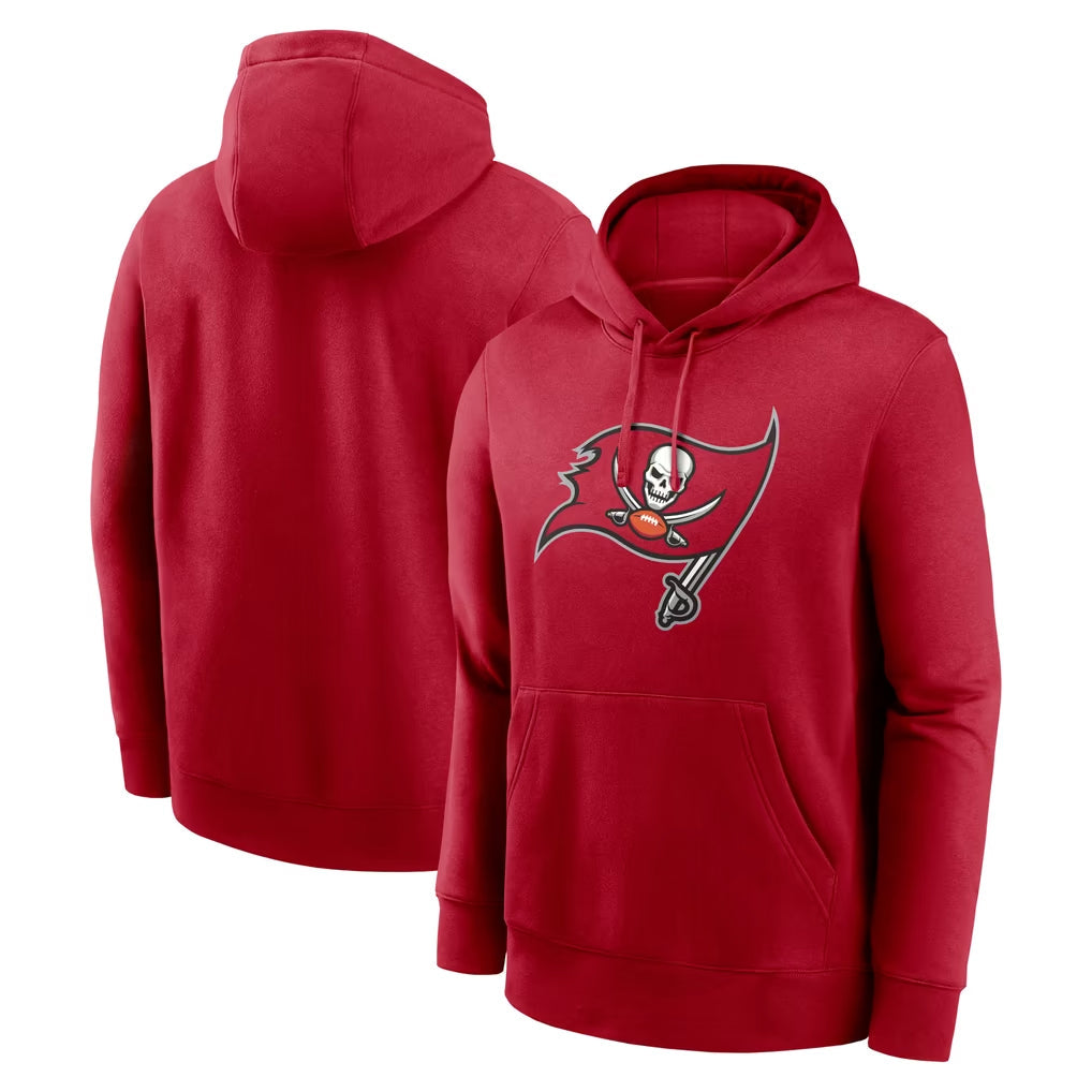 Kooe TB.Buccaneers  Blank Player Red LOGO Pullover Hoodie Home Game Stitched Jerseys