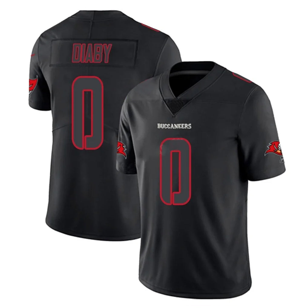 Kooe TB.Buccaneers #0 Yaya Diaby Player Black Impact Limited Home Game Stitched Jerseys