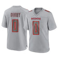 Kooe TB.Buccaneers #0 Yaya Diaby Player Gray Atmosphere Fashion Home Game Stitched Jerseys