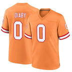 Kooe TB.Buccaneers #0 Yaya Diaby Player Orange Throwback Home Game Stitched Jerseys