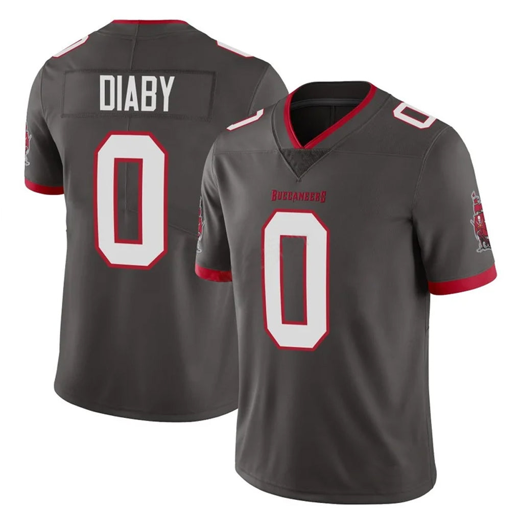 Kooe TB.Buccaneers #0 Yaya Diaby Player Pewter Limited Alternate Vapor Home Game Stitched Jerseys