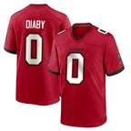 Kooe TB.Buccaneers #0 Yaya Diaby Player Red Home Game Stitched Jerseys