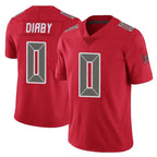 Kooe TB.Buccaneers #0 Yaya Diaby Player Red Limited Color Rush Home Game Stitched Jerseys
