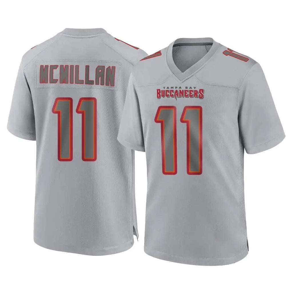 Kooe TB.Buccaneers #11 Jalen McMillan Player Gray Atmosphere Fashion Home Game Stitched Jerseys