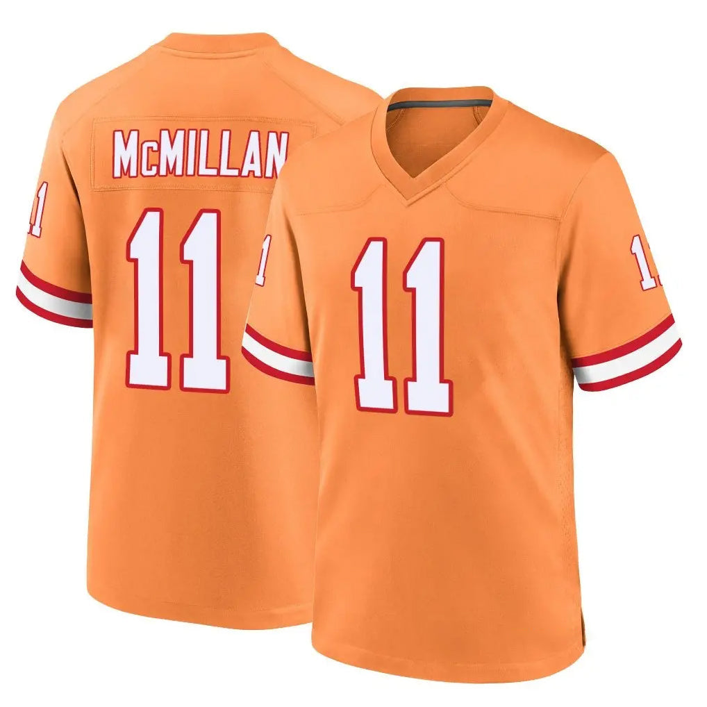 Kooe TB.Buccaneers #11 Jalen McMillan Player Orange Throwback Home Game Stitched Jerseys