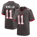 Kooe TB.Buccaneers #11 Jalen McMillan Player Pewter Alternate Home Game Stitched Jerseys