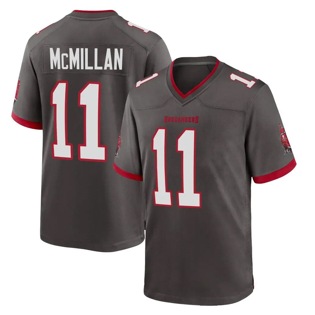 Kooe TB.Buccaneers #11 Jalen McMillan Player Pewter Alternate Home Game Stitched Jerseys