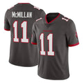 Kooe TB.Buccaneers #11 Jalen McMillan Player Pewter Limited Alternate Vapor Home Game Stitched Jerseys