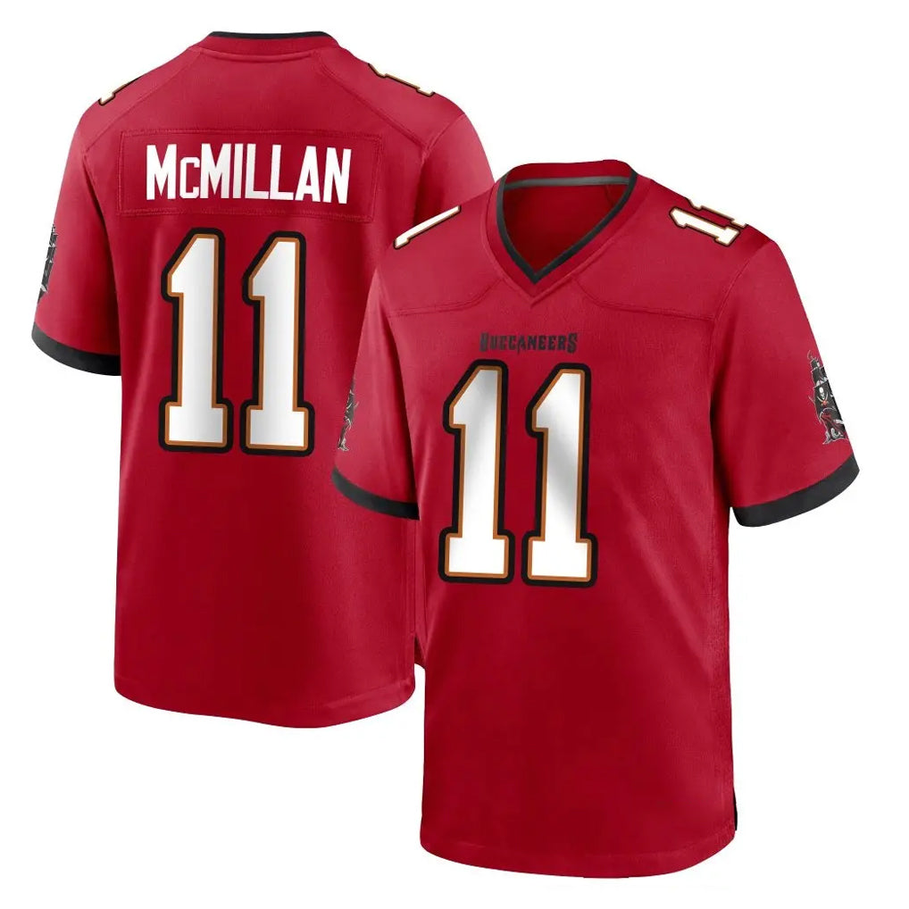 Kooe TB.Buccaneers #11 Jalen McMillan Player Red Home Game Stitched Jerseys