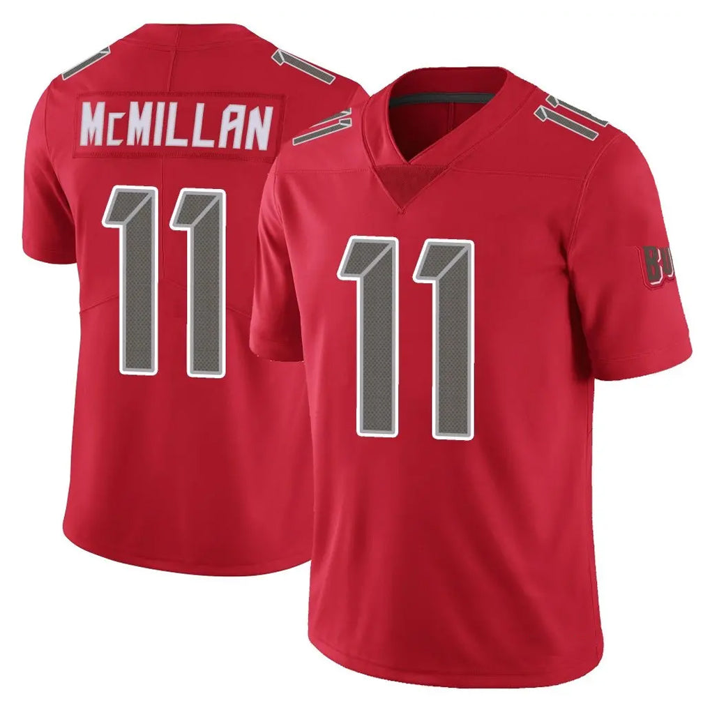 Kooe TB.Buccaneers #11 Jalen McMillan Player Red Limited Color Rush Home Game Stitched Jerseys