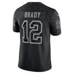Kooe TB.Buccaneers #12 Tom Brady Player Black RFLCTV Limited Stitched Jerseys