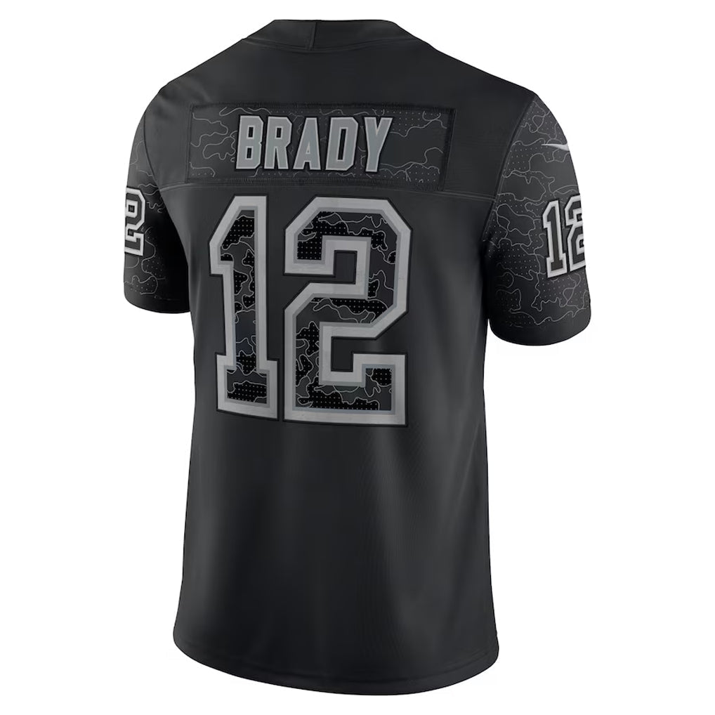 Kooe TB.Buccaneers #12 Tom Brady Player Black RFLCTV Limited Stitched Jerseys