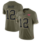 Kooe TB.Buccaneers #12 Tom Brady Player Olive Salute To Service Limited Stitched Jerseys