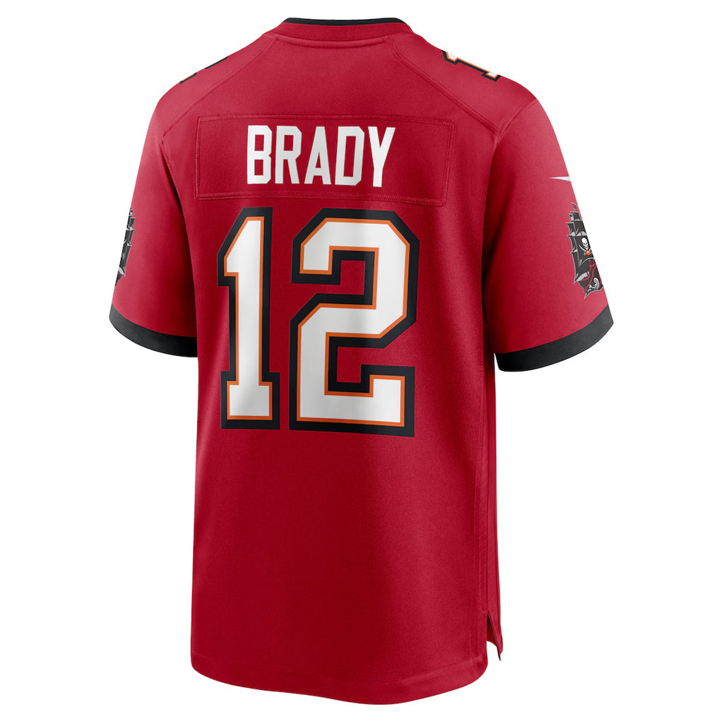 Kooe TB.Buccaneers #12 Tom Brady Player Red Home Game Stitched Jerseys