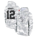 Kooe TB.Buccaneers #12 Tom Brady Player Salute to Service Hoodies Stitched Jerseys